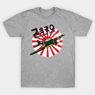 Japanese Mitsubishi A6M ZERO fighter jet T-Shirt